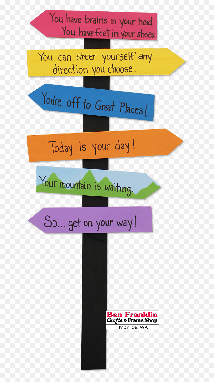 Dr Seuss Direction Signs, HD Png Download - graduation party png