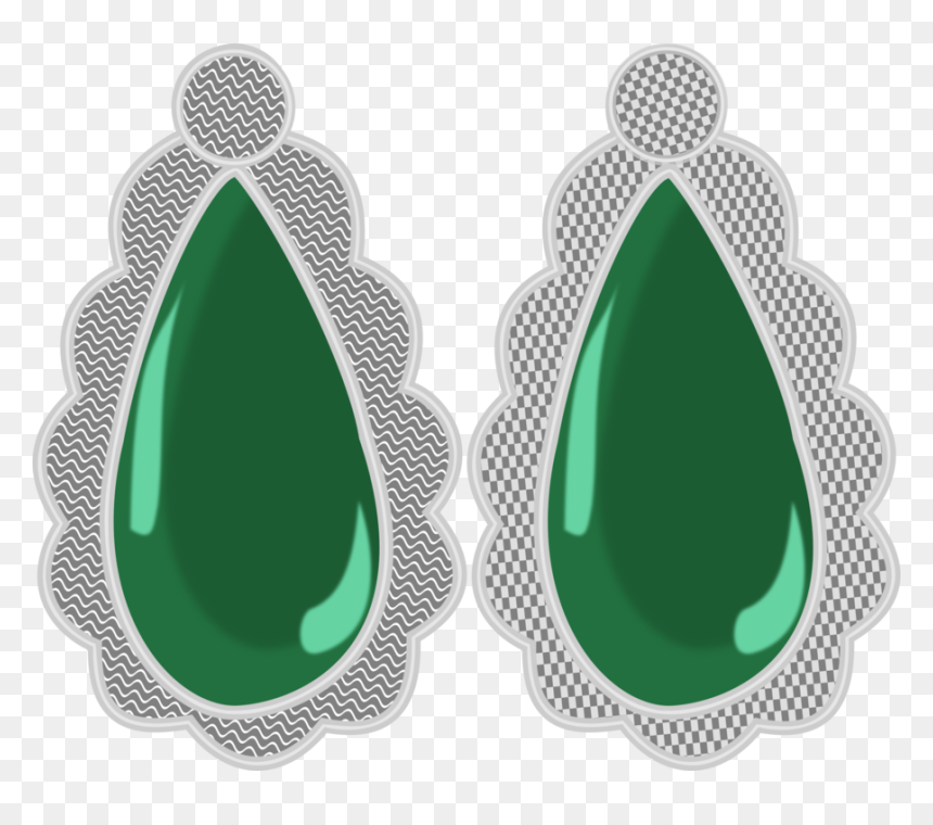 Green,jewellery,ring - Earrings, HD Png Download - ring vector png