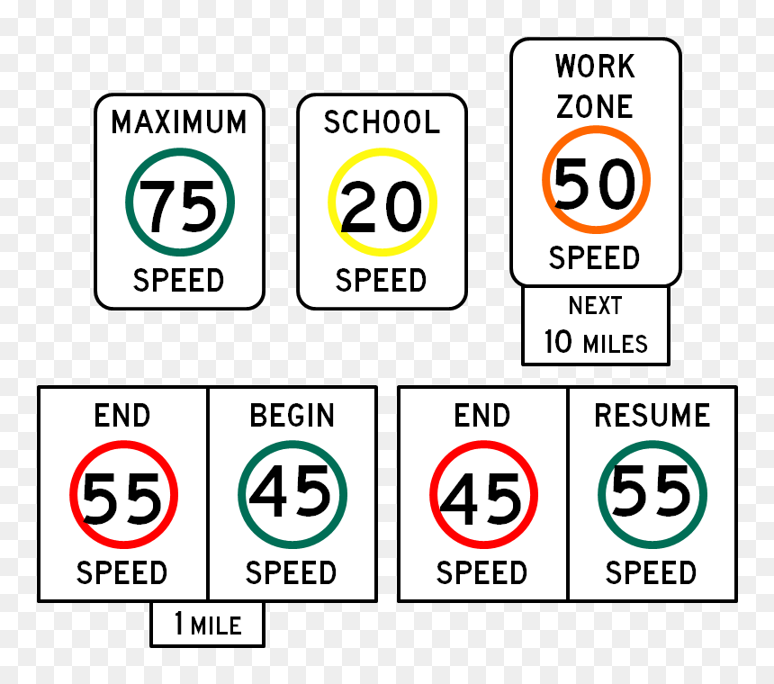 40 Speed Limit Sign, HD Png Download - speed limit sign png