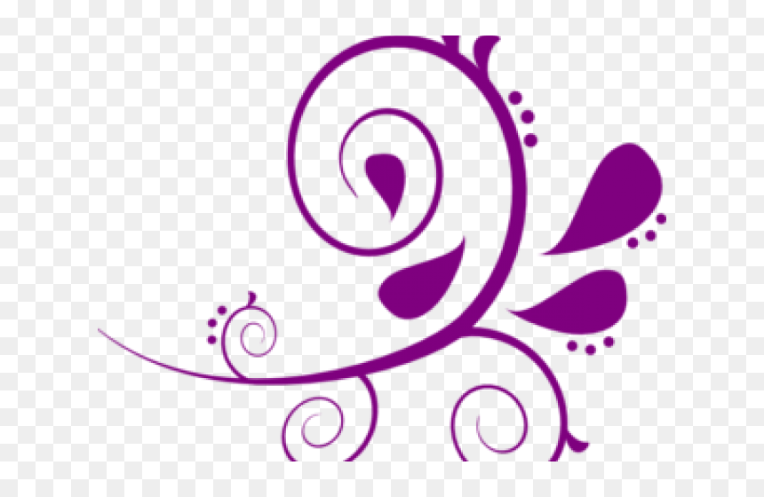 Purple Lace Cliparts - Free Paisley Clip Art, HD Png Download - purple lace png
