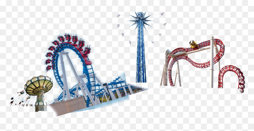 Amusement Park Png Background Image - Amusement Parks Background Transparent Png, Png Download - amusement park png