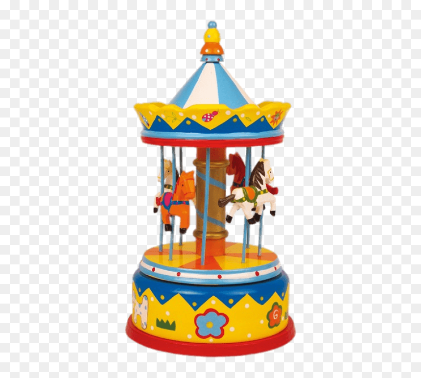 Carousel- - Spieluhr Karussell Pferde, HD Png Download - amusement park png