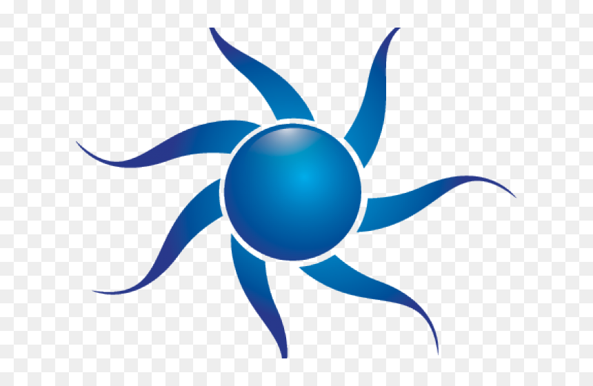 Blue Sun Cliparts - Emblem, HD Png Download - blue sun png