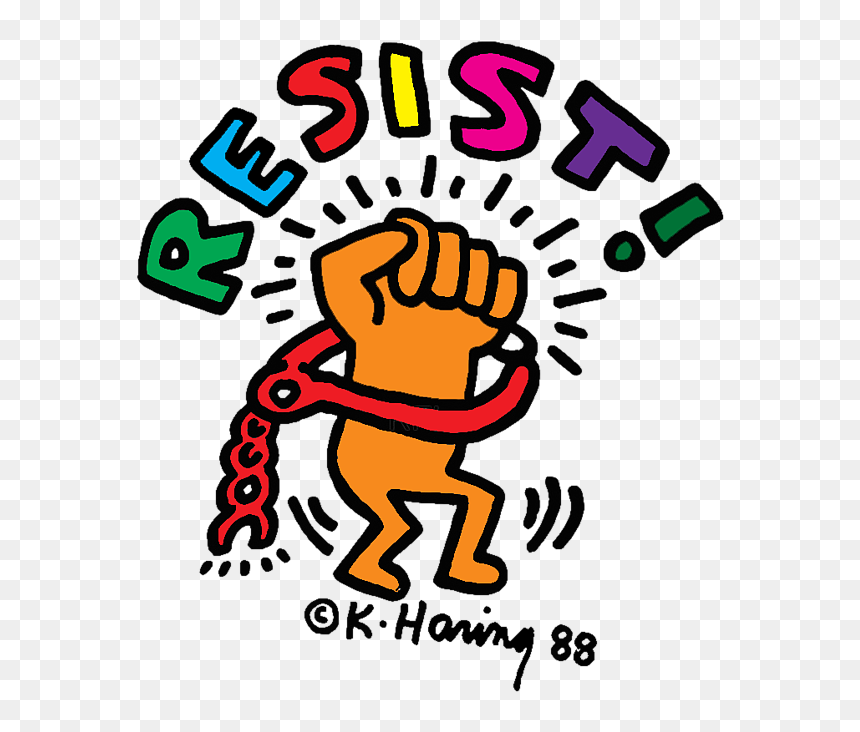 Keith Haring Resist Shirt, HD Png Download - keith haring png