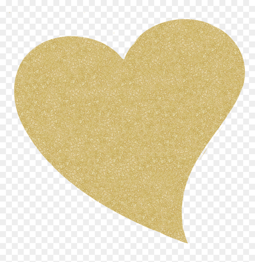Heart,yellow,heart,paper - Corazón Glitter Dorado Png, Transparent Png - paper heart png