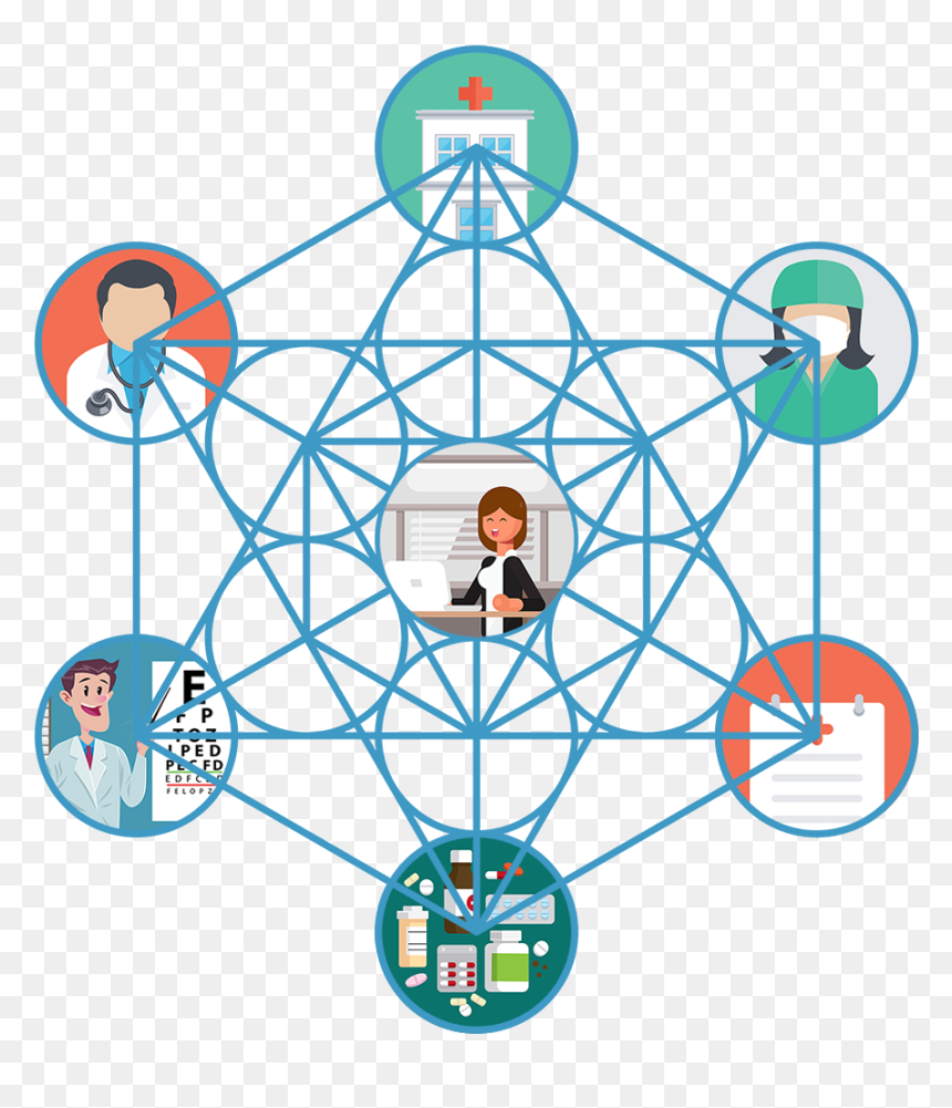 Patient Communication Portal - Metatron's Cube Transparent Background, HD Png Download - metatron cube png