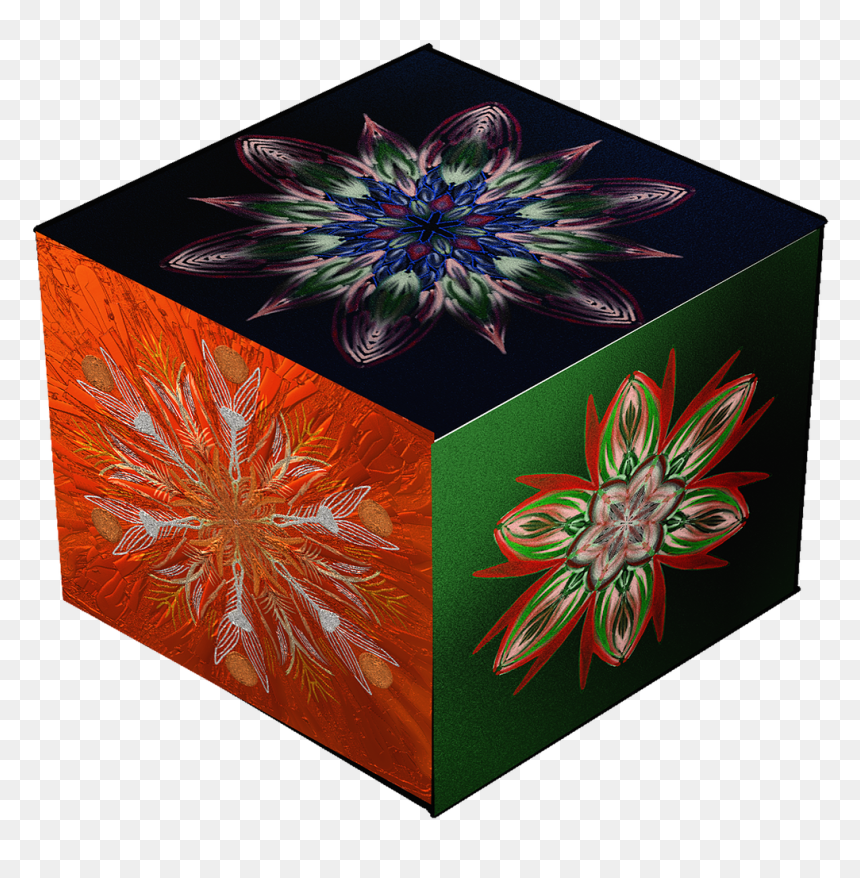 Mandala Cube Square Free Photo - Box, HD Png Download - metatron cube png