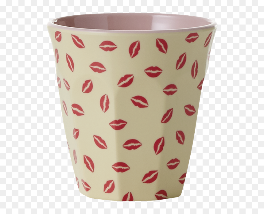 Kiss Print Melamine Cup Rice Dk - Rice, HD Png Download - kiss print png