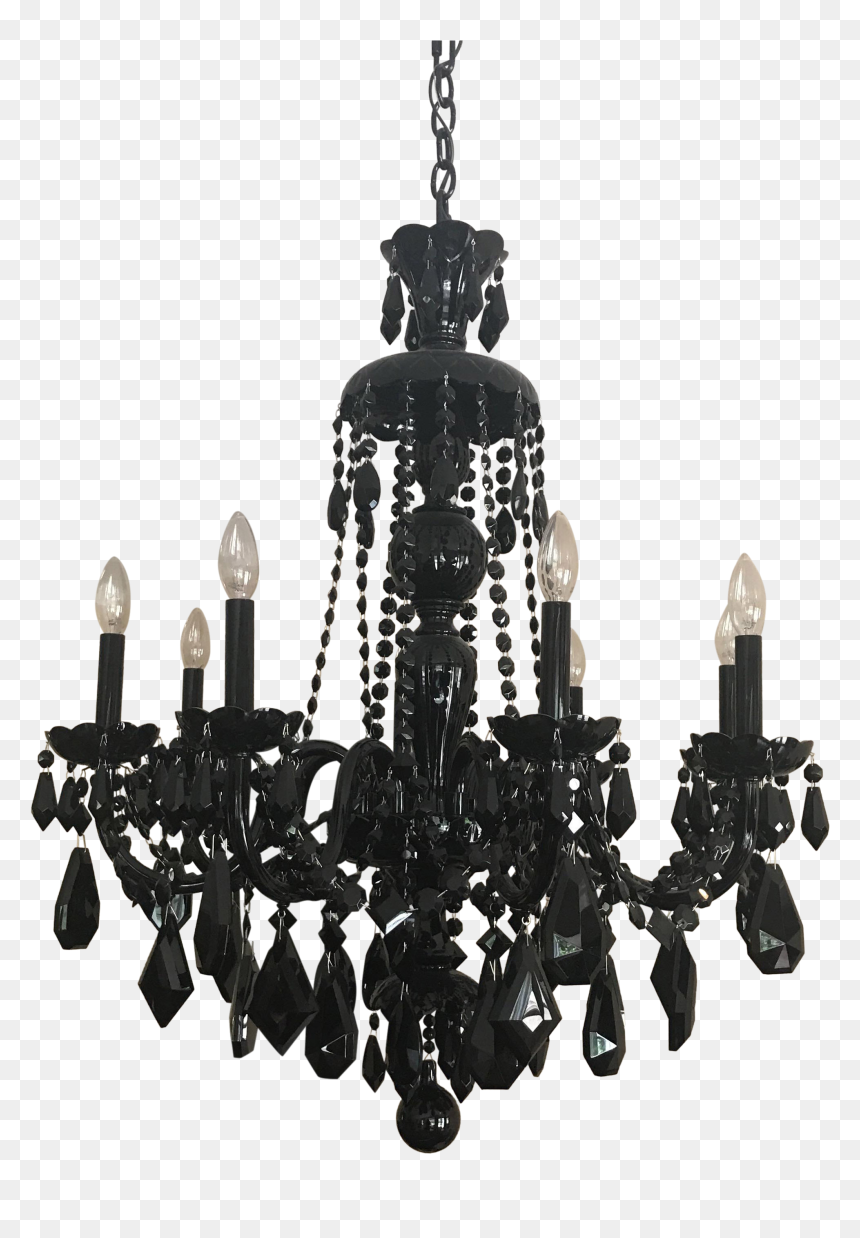 Black Chandelier Png, Transparent Png - black chandelier png