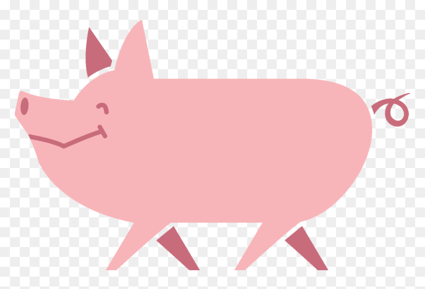 Thehappypig1 - Happy Pig, HD Png Download - pig snout png