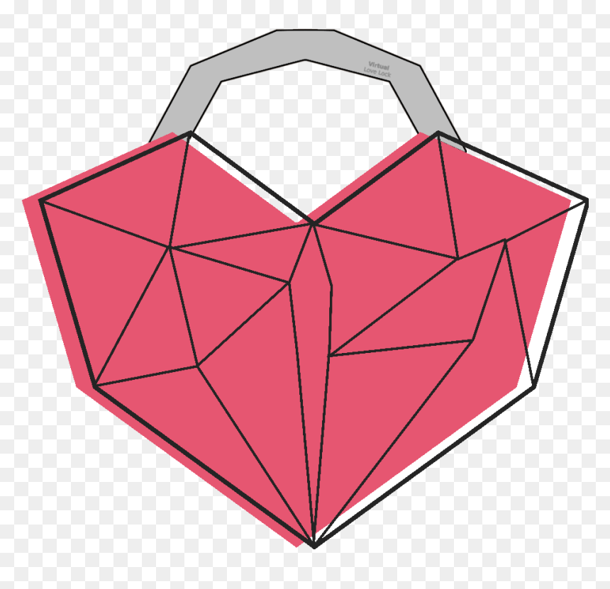 Triangle, HD Png Download - paper heart png
