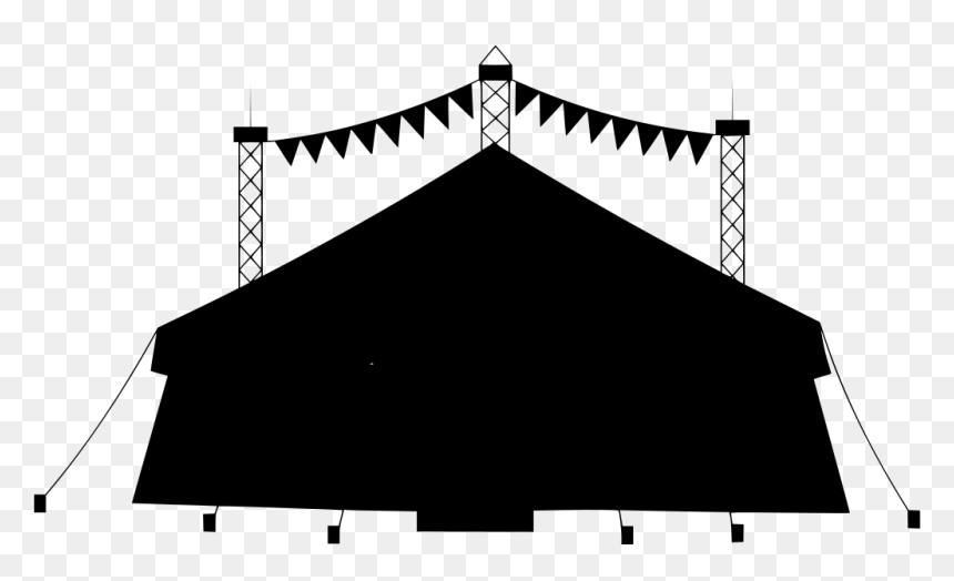 Circus Cartoon Png, Transparent Png - carnival silhouette png