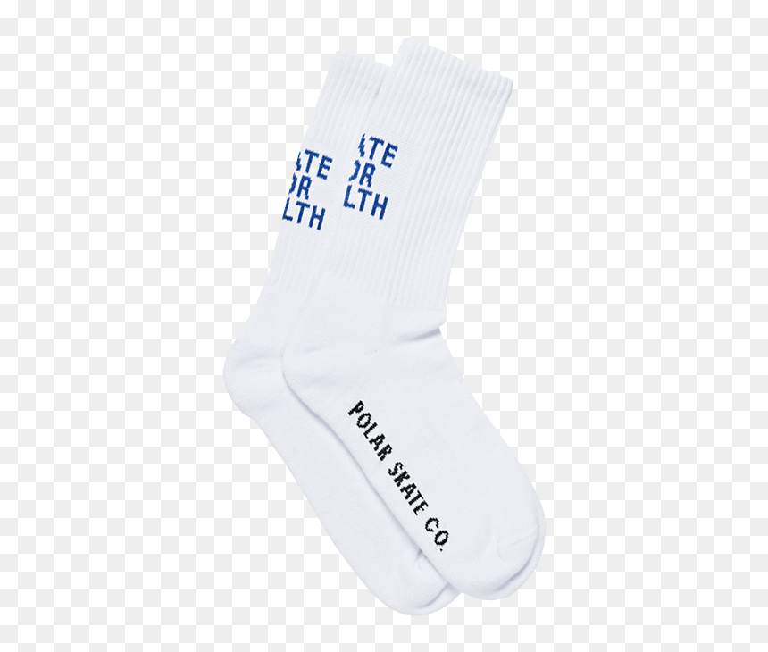 Polar Skate For Health Socks White Preview - Sock, HD Png Download - white socks png