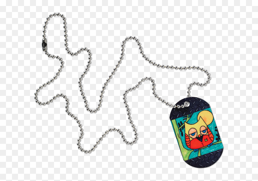 Picture Of Dog Tag Picture Of Dog Tag - Locket, HD Png Download - dog tag chain png
