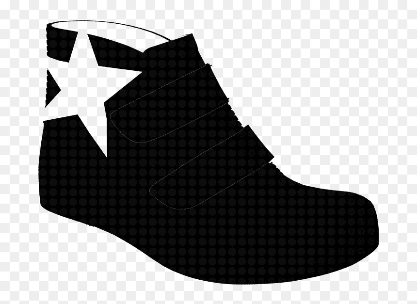 S1502 Black Dots Patent - Sock, HD Png Download - velcro png