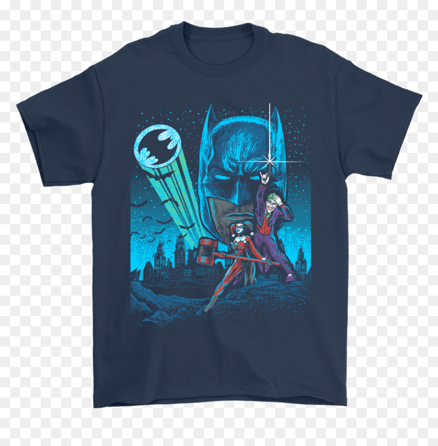 Batman Joker Harley Quinn Star Wars Poster Mashup Shirts - Mickey Mouse 49ers, HD Png Download - joker and harley png