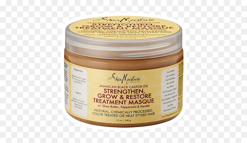 Shea Moisture Jamaican Black Castor Oil Strengthen - Shea Moisture Jamaican Black Castor Oil Masque, HD Png Download - shea moisture png