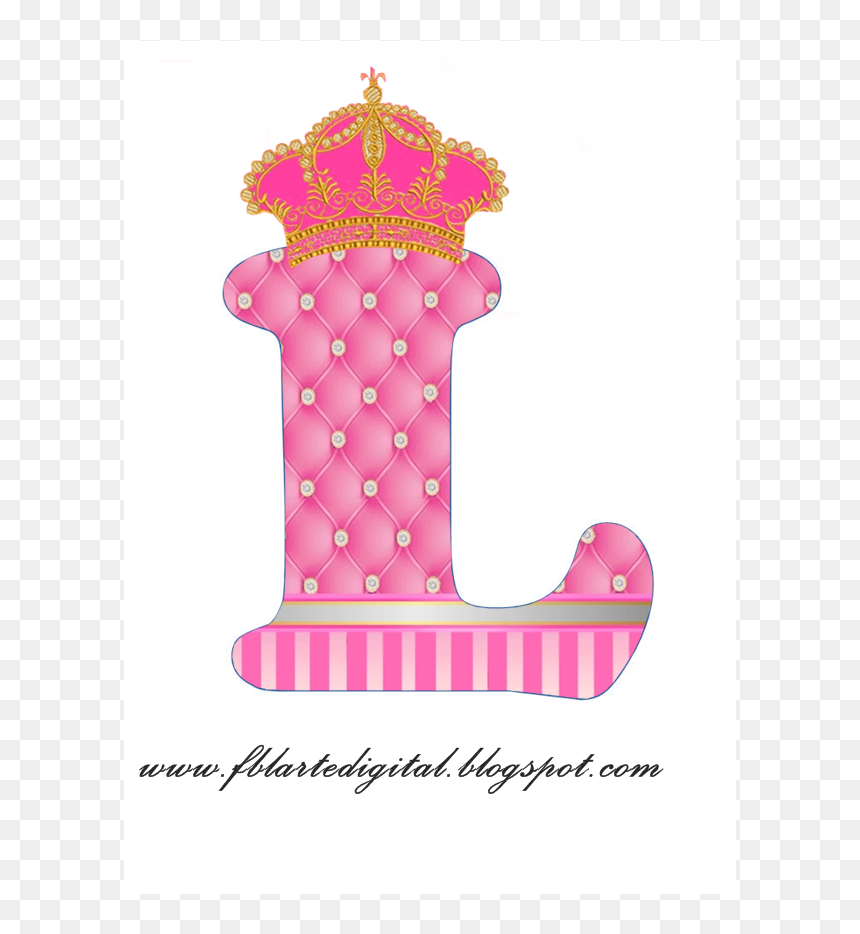 Clip Art Do Alfabeto Personalizado Tema - Alphabet In Pink Colour, HD Png Download - corona dorada png