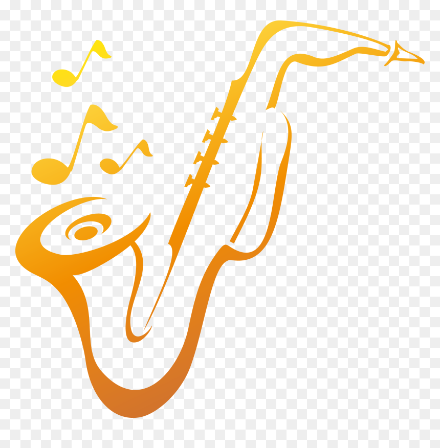Transparent Saxophone Clip Art - Saxophone Clip Art Png, Png Download - saxophone vector png