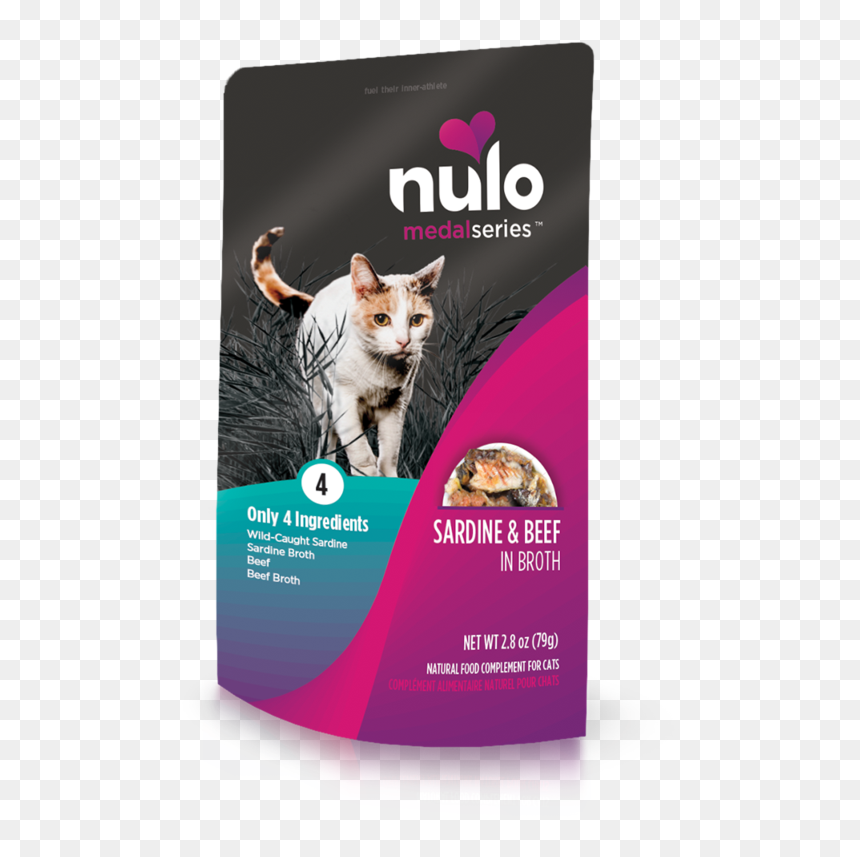 Medalseries Sardine & Beef In Broth In Broth Recipe"
 - Nulo Medalseries Adult Dog Food, HD Png Download - sardine png