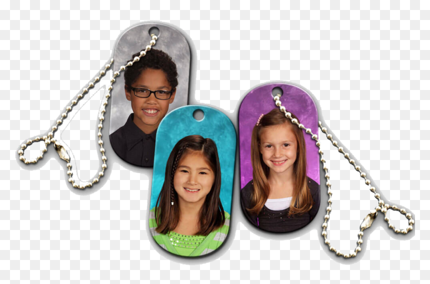 Customize Your Own Personal Picture Dog Tags - Chain, HD Png Download - dog tag chain png