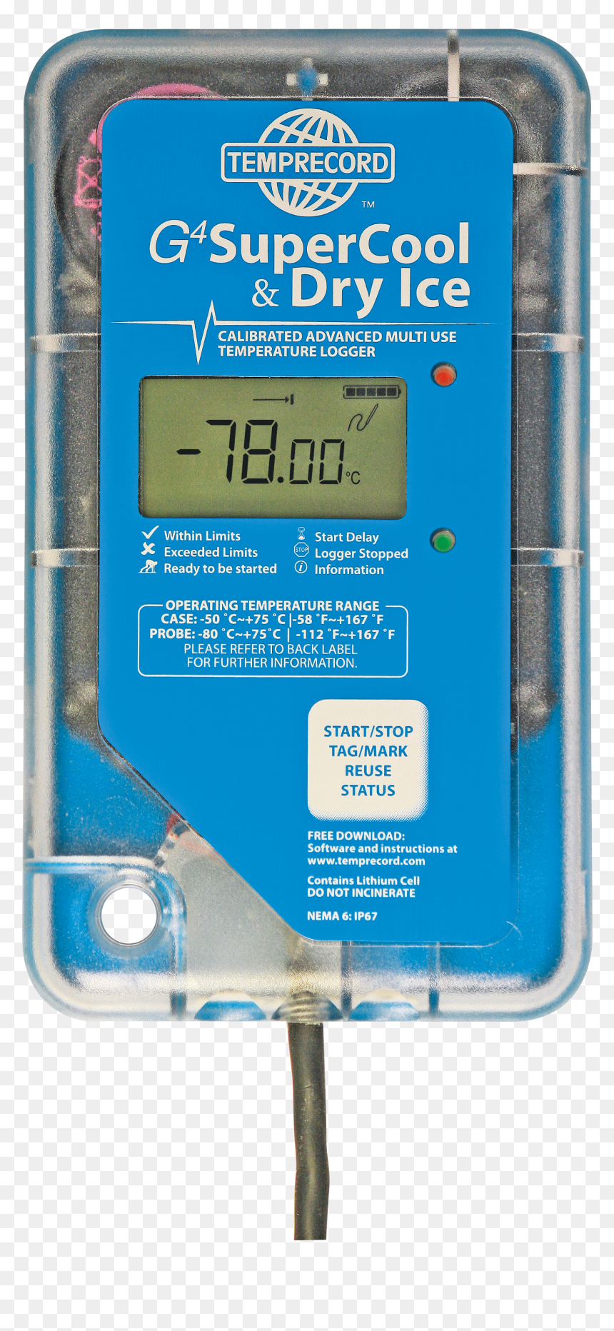 G4 Supercool Dry Ice Data Logger - Electronics, HD Png Download - dry ice png