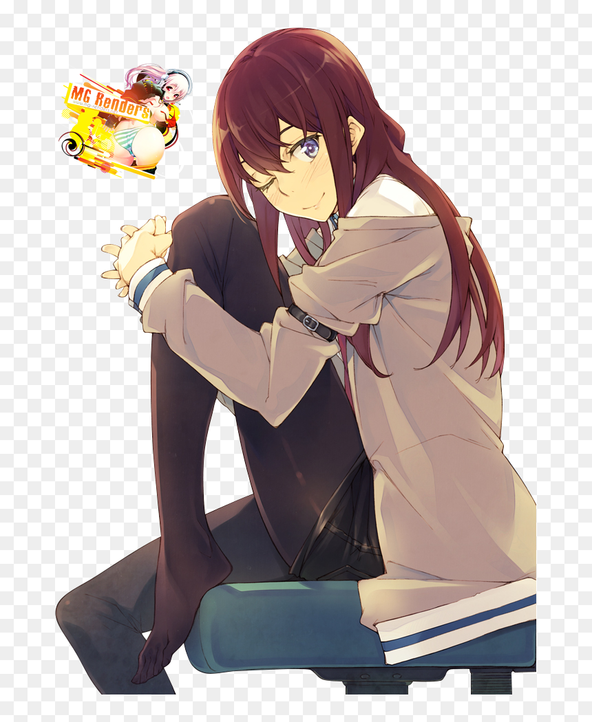 Transparent Makise Kurisu Png - Makise Kurisu Render, Png Download - makise kurisu png