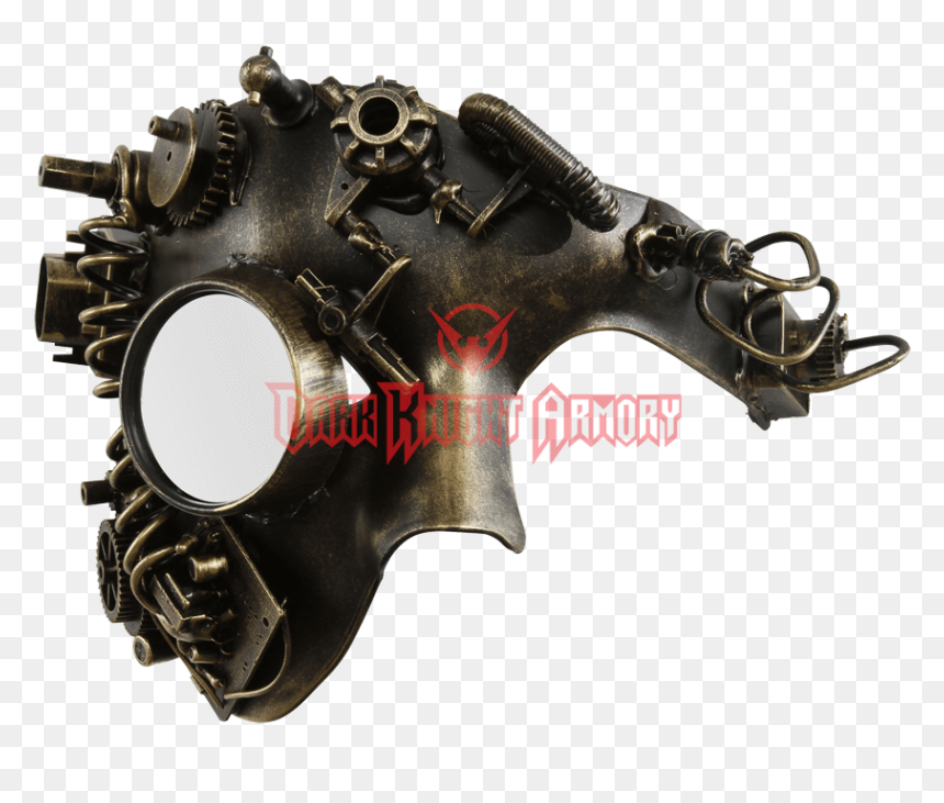 Gold Steampunk Monocle Phantom Mask - Steampunk Monocle Png, Transparent Png - steam punk png