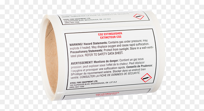 Co2 Blank Label, Sds Format - Circle, HD Png Download - warning label png