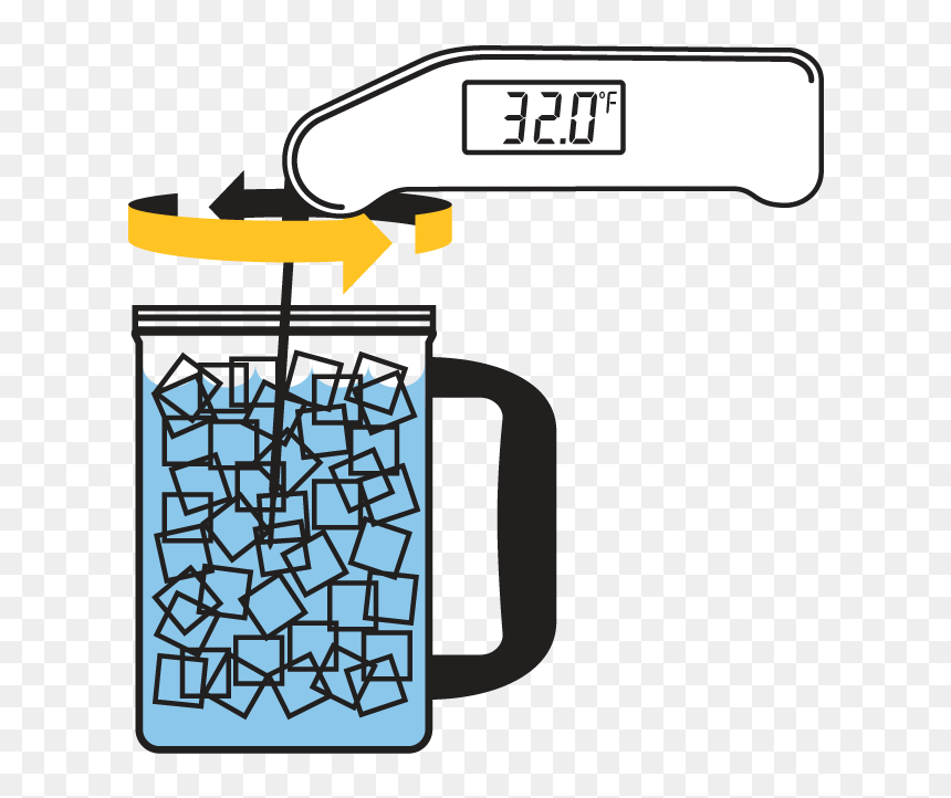 Calibration Ice Bath Test , Transparent Cartoons - Calibrating Thermometer In Ice Bath, HD Png Download - thermometer clip art png