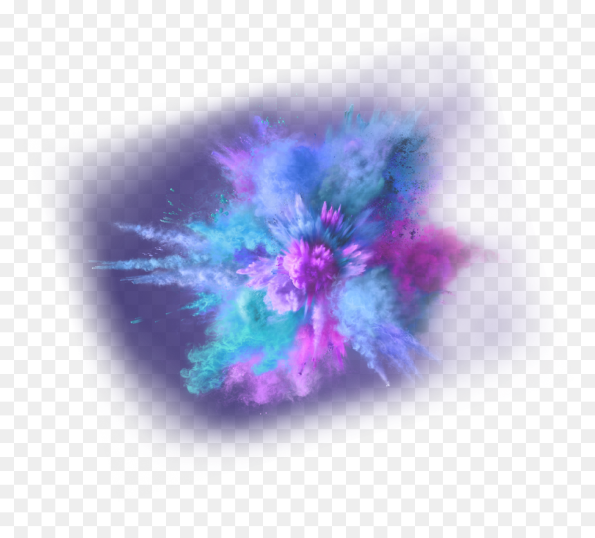 Fractal Art, HD Png Download - purple splash png