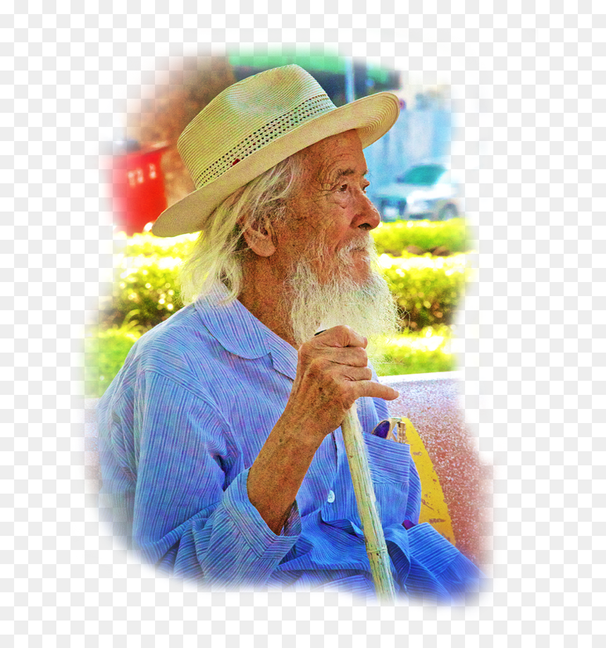 Old Man Sitting Png, Transparent Png - old man sitting png