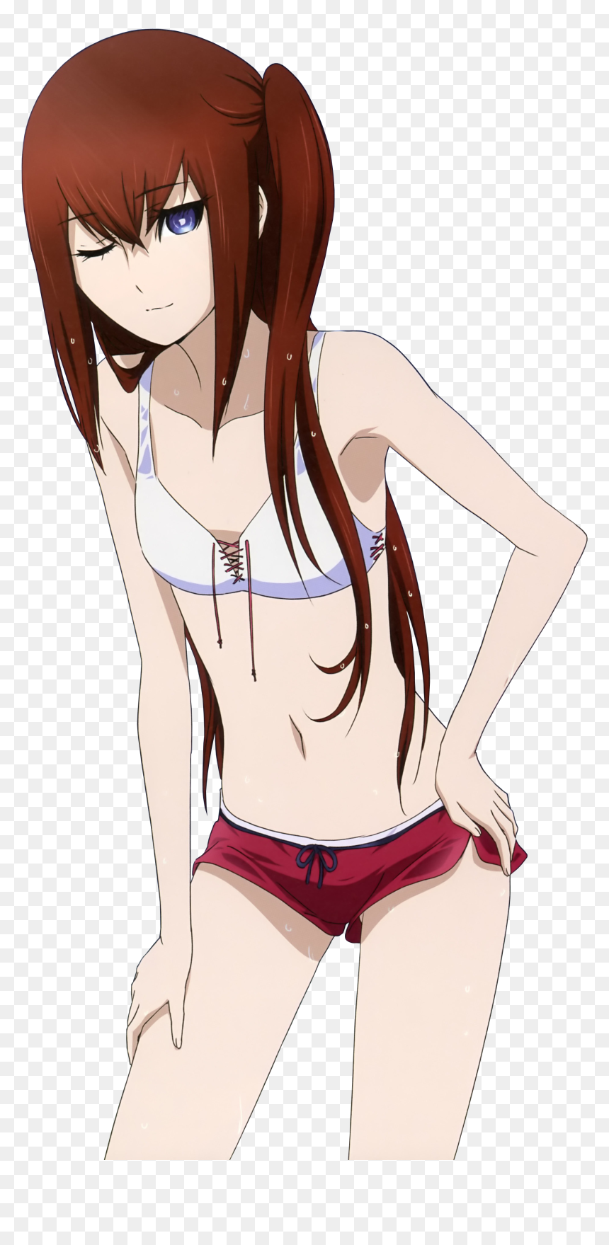 Steins Gate Kurisu Swimsuit, HD Png Download - makise kurisu png