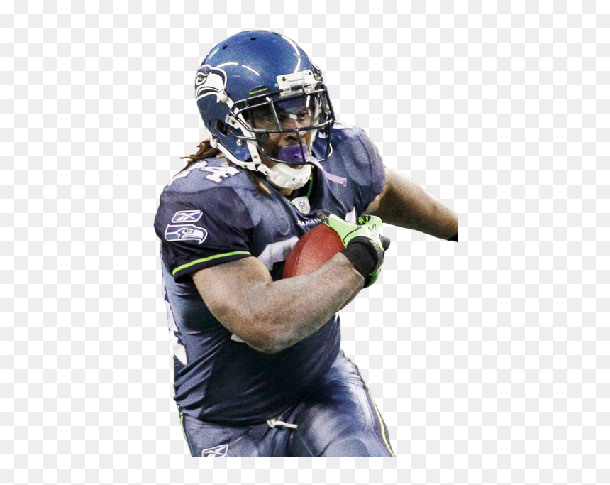 Marshawn Lynch "beast Quake - Sprint Football, HD Png Download - saints helmet png