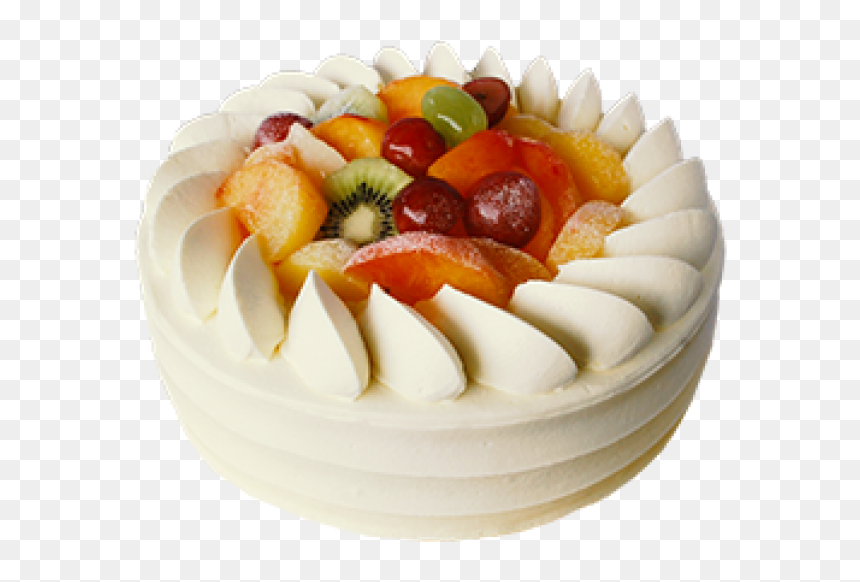 Asian Fresh Fruit Cake, HD Png Download - fruit cake png