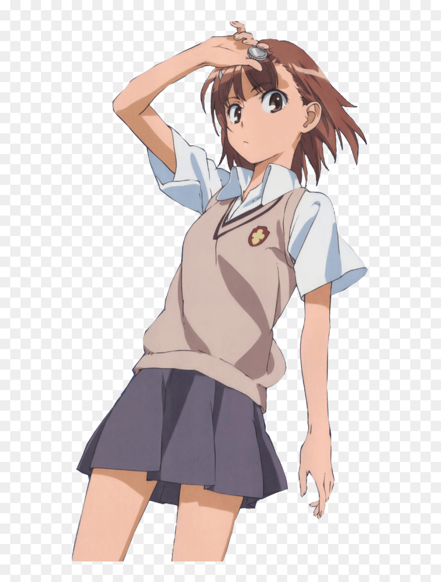 Kurisu Makise Steins - Misaka Mikoto With Gun, HD Png Download - makise kurisu png