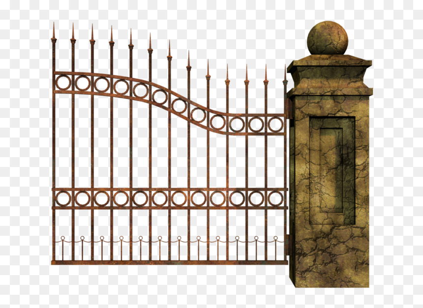 Graveyard Gate Png, Transparent Png - metal gate png