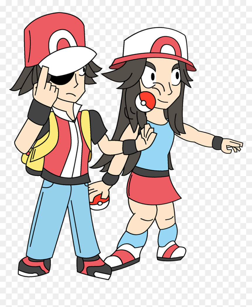 Cartoon, HD Png Download - pokemon trainer red png