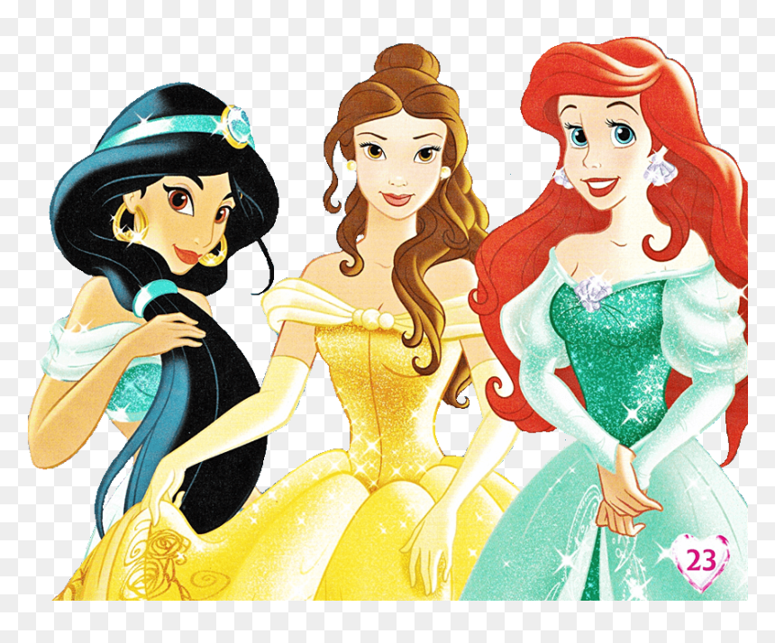 Taller De Cliparts - Bella Jasmine And Ariel, HD Png Download - princess ariel png