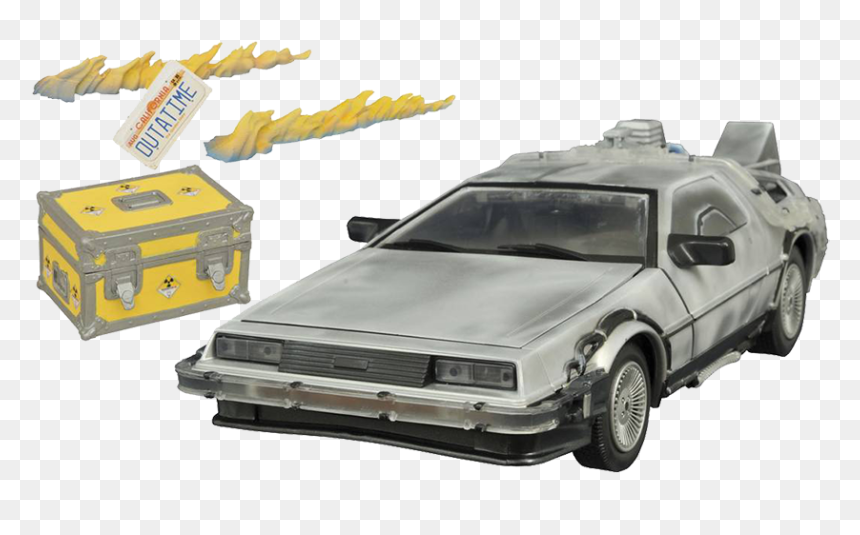 Toy Diamond Select Delorean Time Machine, HD Png Download - back to the future delorean png