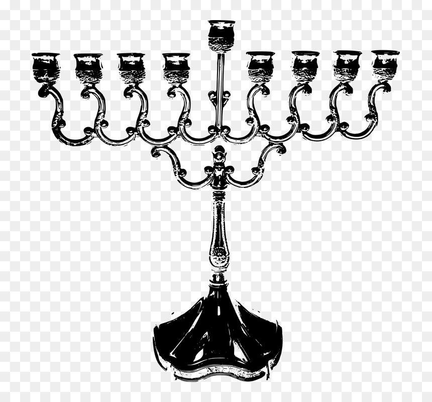 Chandelier, HD Png Download - hanukkah menorah png