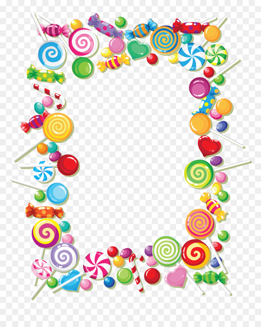 Pin By Hawazin Bh On U0631 U0645 U0636 U0627 U0646 - Candy Frames, HD Png Download - candy cane frame png