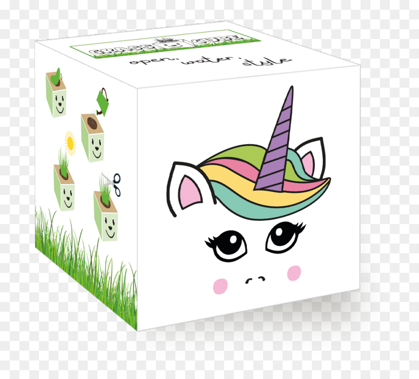 Cube Animals Packaging, HD Png Download - unicorn ears png