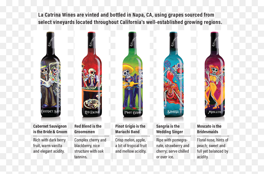 Oct19 Catrina Bottles, HD Png Download - catrina png