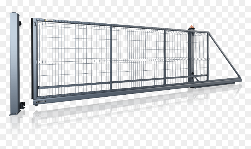 Brama Przesuwna Modest Z Napedem Wisniowski - Brama Przesuwna, HD Png Download - metal gate png
