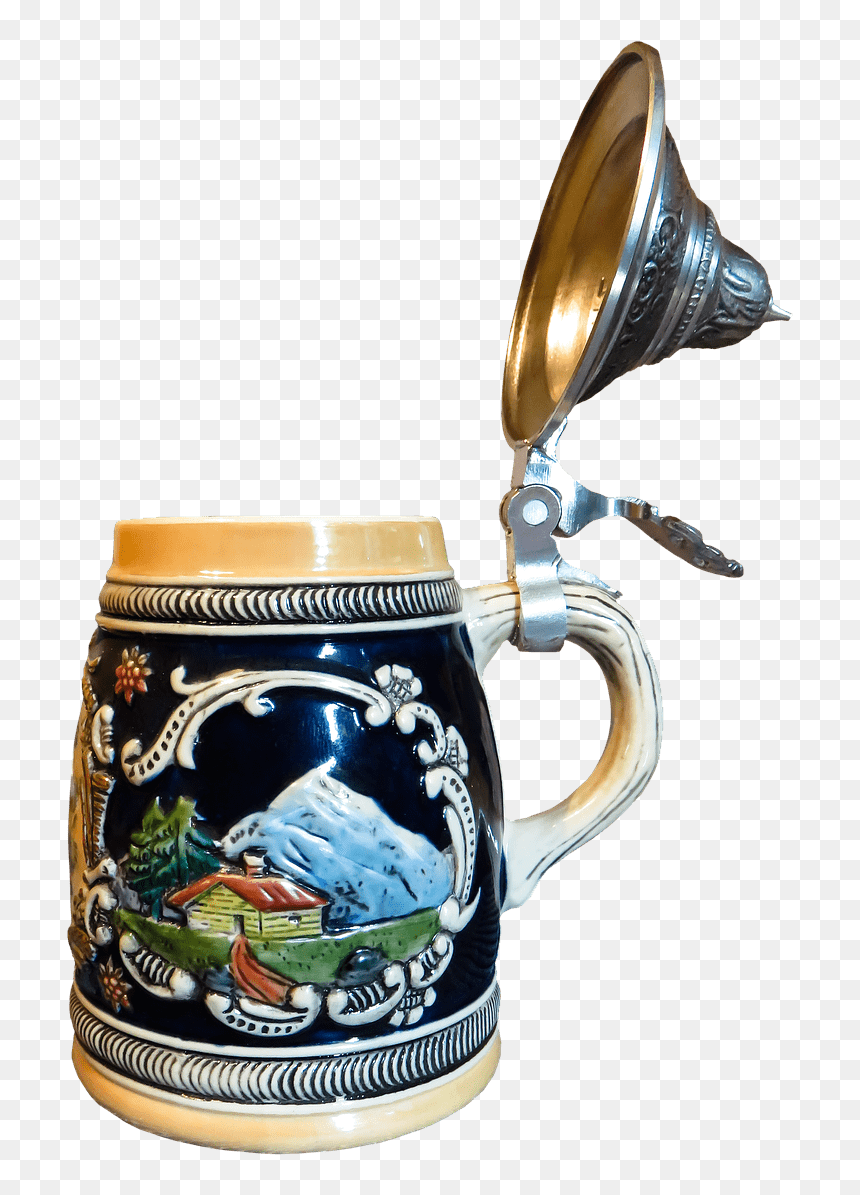 Beer Mug Mountain Decoration - Barril De Cerveza Decorado, HD Png Download - mug of beer png