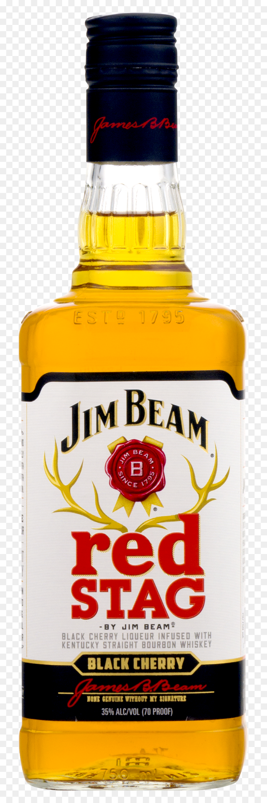 Jim Beam Red Stag 35%, HD Png Download - jim beam png