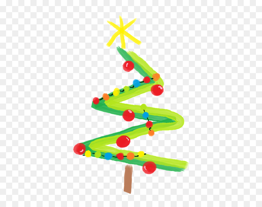 Christmas Tree, HD Png Download - abstract painting png
