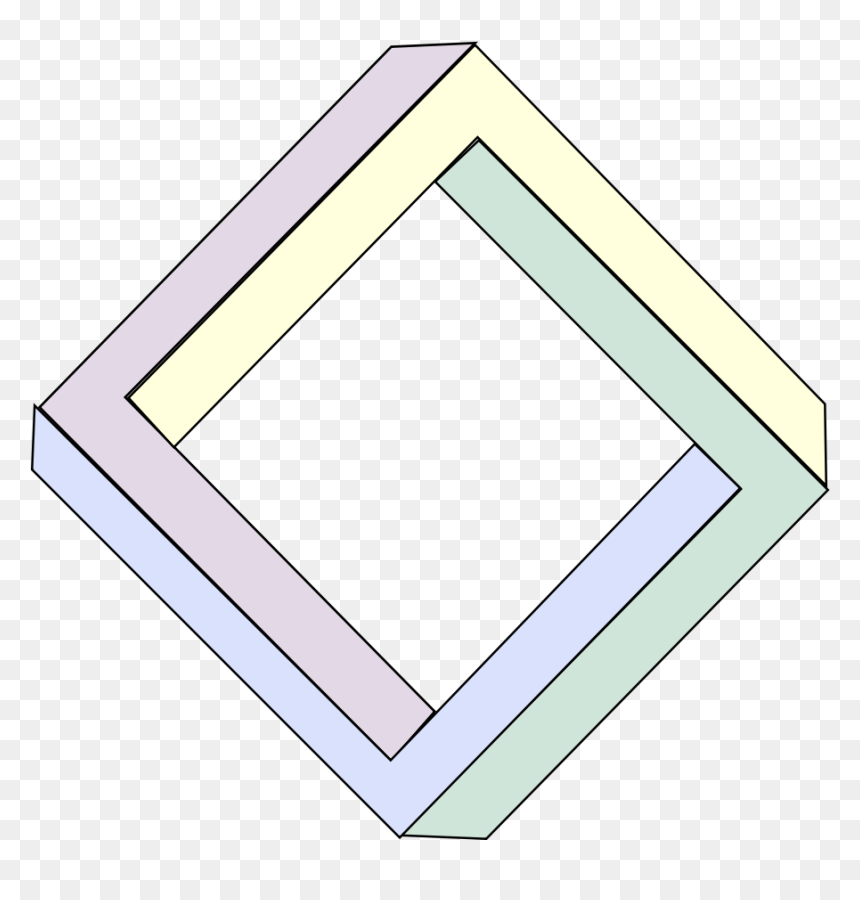 Penrose Triangle Png -file - Neiespējamās Figūras, Transparent Png - penrose triangle png