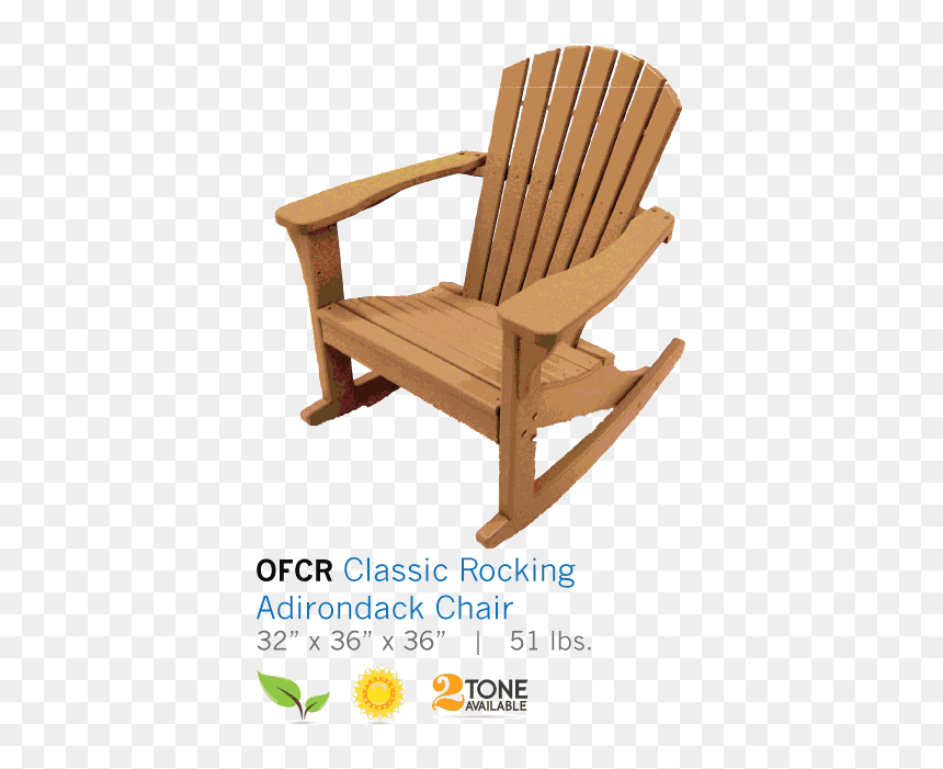 Rocking Chair, HD Png Download - adirondack chair png